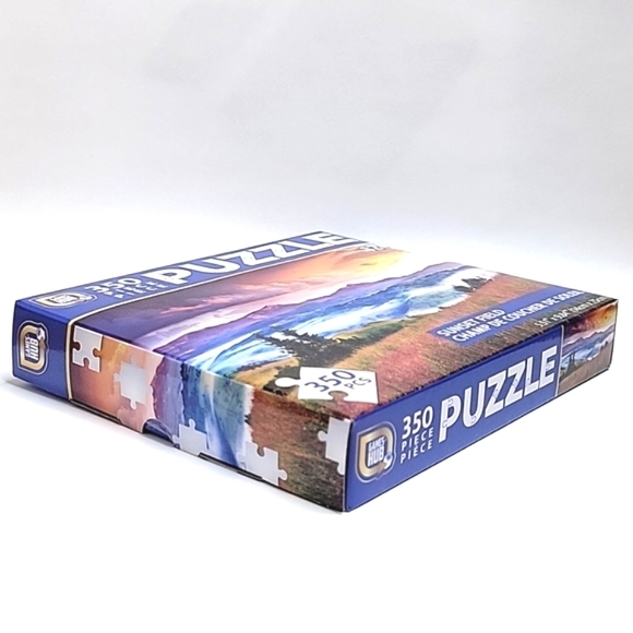 350 Piece Sunset Field Mini Travel Size Puzzle - Picture 3 of 9